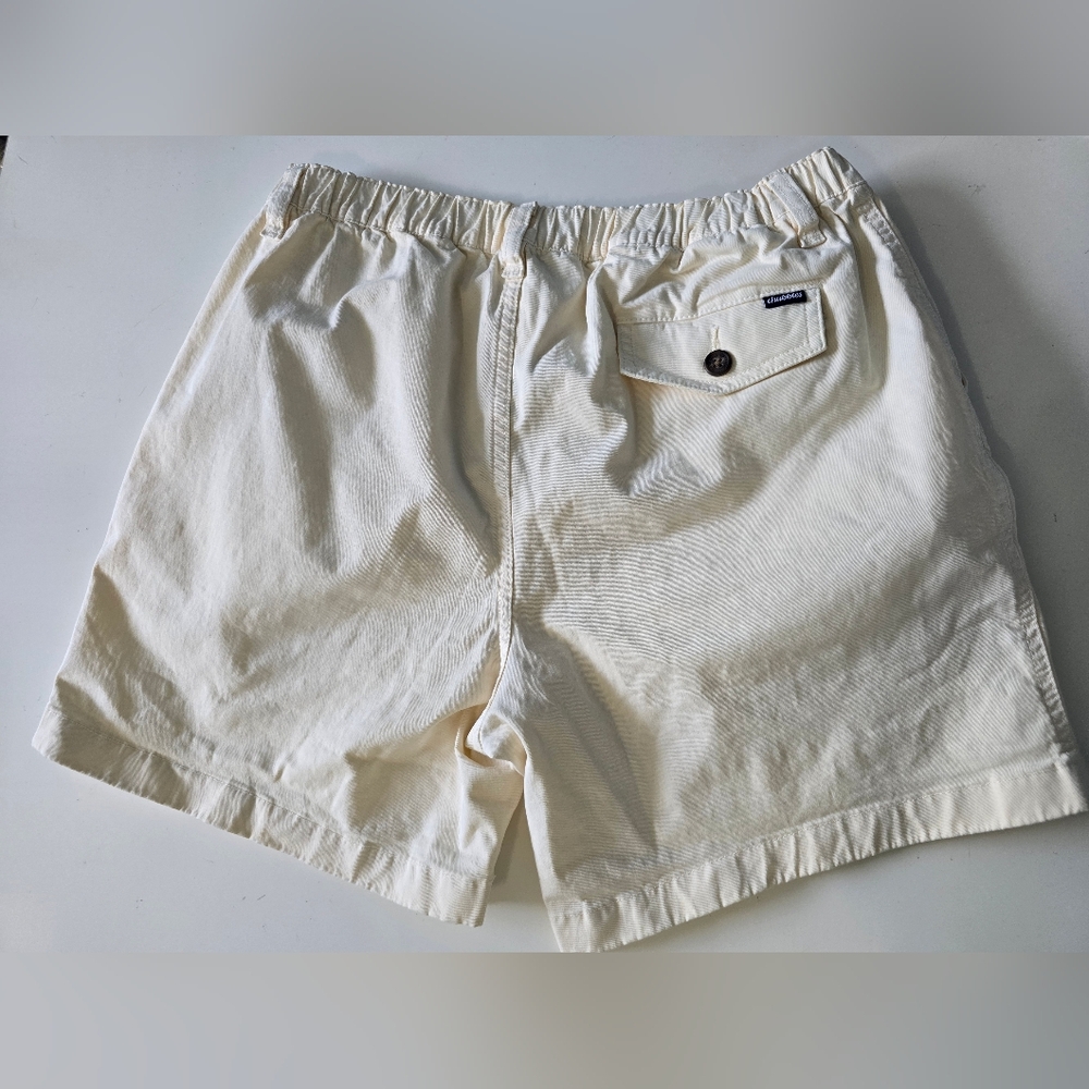 chubbies Cream Casual Elastic-Waist Shorts
